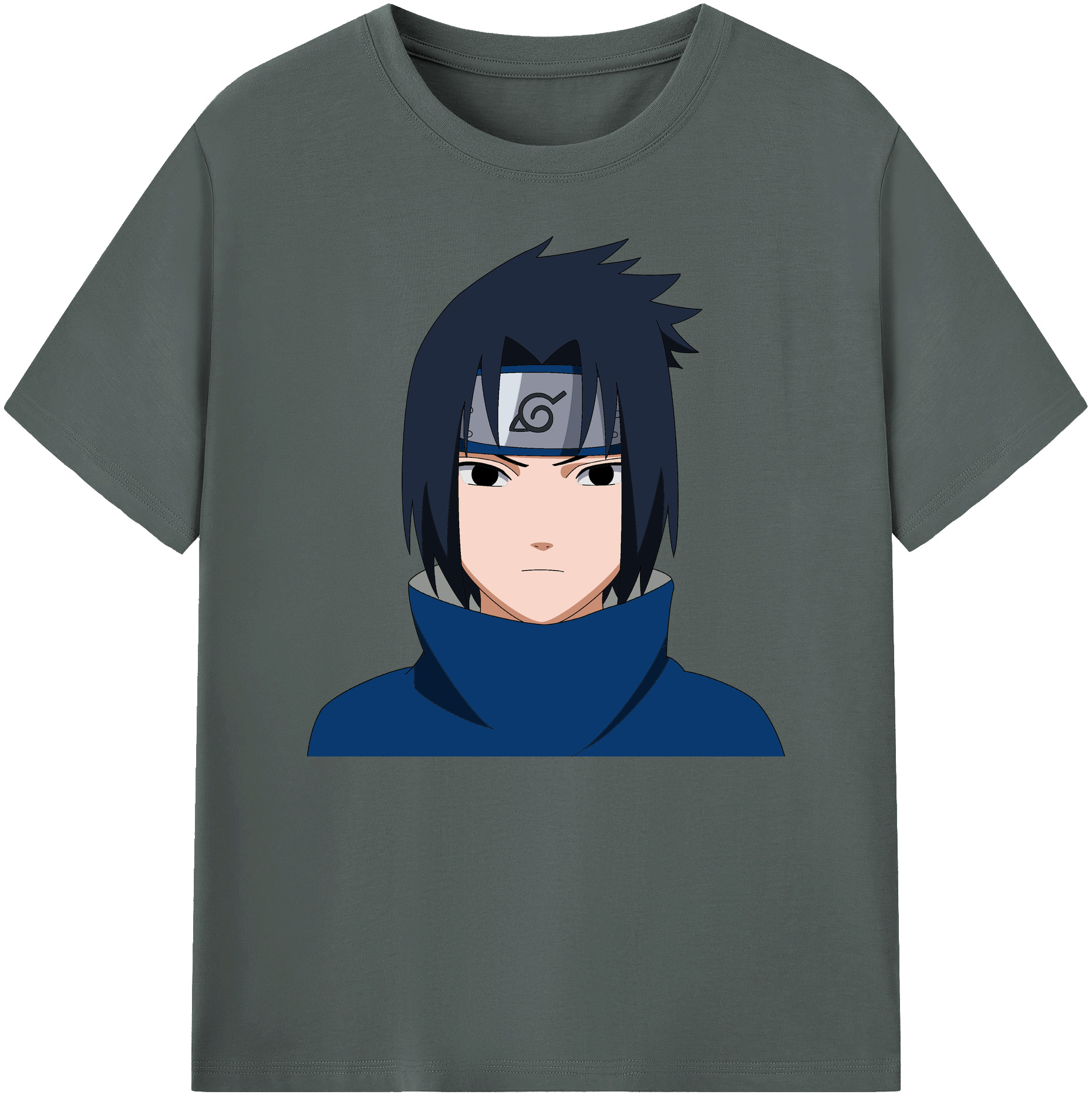（画像用） NARUTO -ナルト- うちは サスケ Uchiha Sasuke 綿100％ メンズ半袖Tシャツ｜肌触りやわらか＆通気性